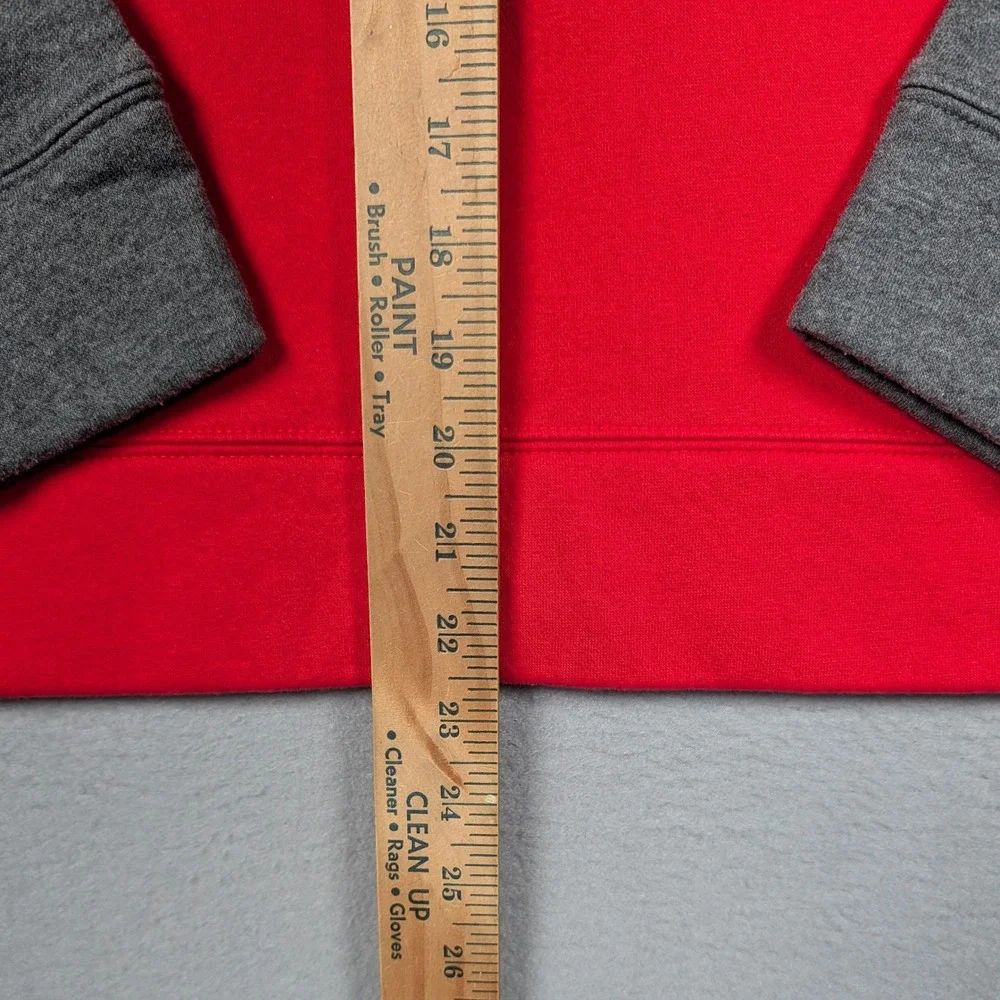 Ohio State Buckeyes Sweatshirt Womens‎ Medium Red Colorblock Nike Crewneck NCAA - Picture 3 of 8